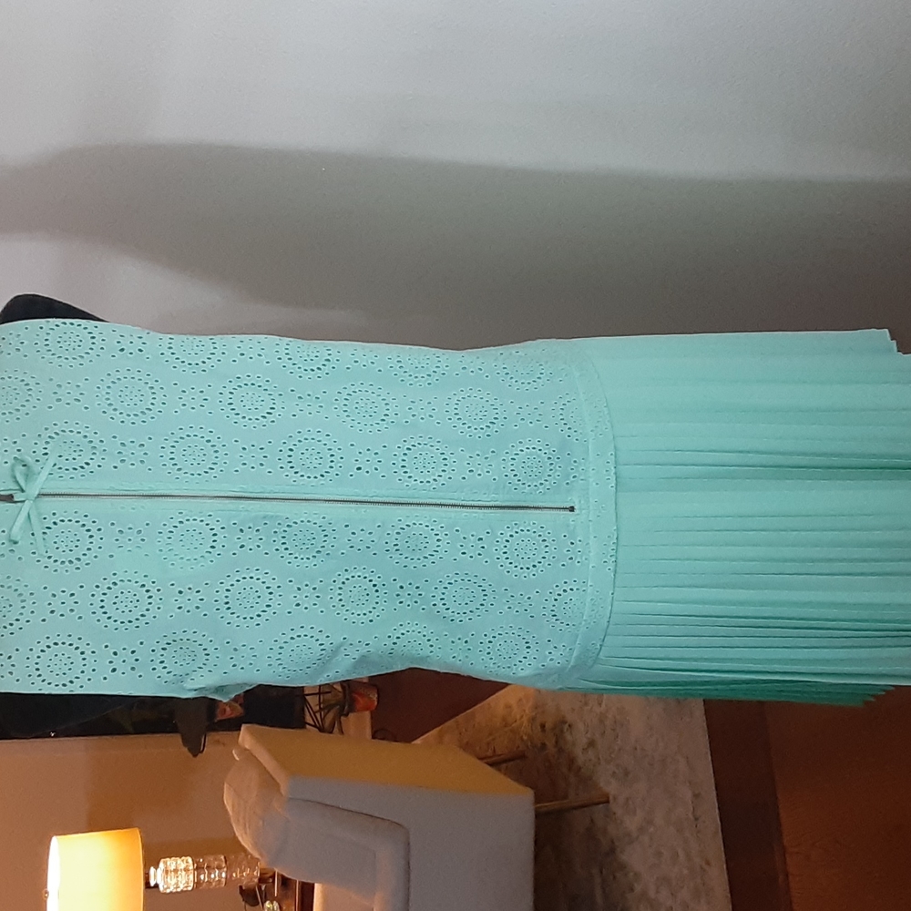 EYELET BODICE Dress
